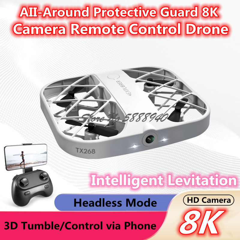 Drone Camera Mount - Drone con Telecamera HD 8K, WIFI